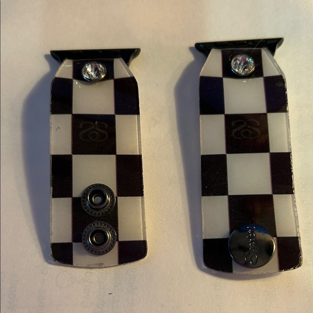 Spark*lBands Authentic Checkered Black and White Waterproof Apple Watch Band